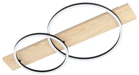Plafoniera LED Boyal, nero 78x40 cm EGLO
