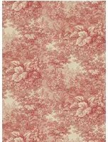 Sandberg Carta da parati panoramica Forest Toile - Red