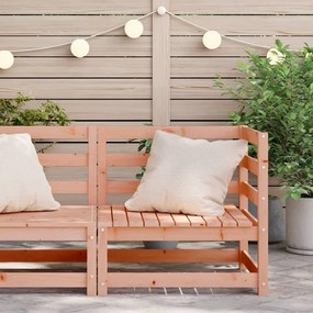 Divano angolare da giardino 70x70x67 cm legno massello douglas