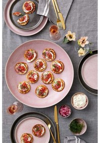 Piatto rosa/grigio in gres ø 27 cm Gastro Grey/Light Pink – Bitz