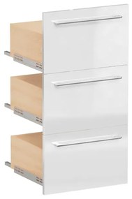 Cassetti per mobile bagno (componibili) L 45 x L 57.7 cm Bianco Lucido Remix SENSEA
