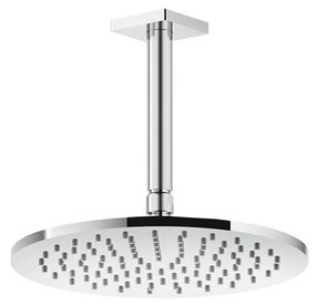 Soffione anticalcare doccia 25 cm a soffitto orientabile cromo rilievo 59152 gessi