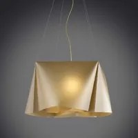 Lampadario a sospensione cinque luci luci WANDA in Polilux Oro diametro 59x h31 cm