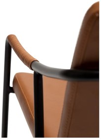 Poltrona in similpelle marrone Boto - DAN-FORM Denmark