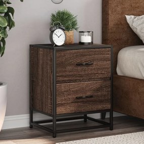Comodini Rovere Marrone 2 Pz 40x31x50 Cm İn Truciolato /
