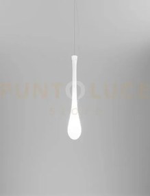 Lacrima sospensione p bianco lucido nickel satinato l32cc led 12w 1...