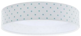 Lampada LED da soffitto GALAXY KIDS 24W 230V bianco/turchese stelle