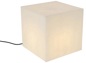 Lampada da esterno moderna bianca 38 cm quadrata IP44 - Nura