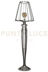 Lampada moderna da terra per soggiorno minerva fango