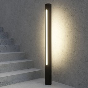 Lampioncino da giardino Tomas Lucande, Alluminio / Grigio / Zincato, Alluminio, Moderno, Lampada LED da esterni