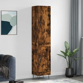 Credenza Rovere Fumo 34,5x34x180 Cm İn Legno Multistrato /