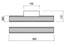 Redo 01-2591 - Illuminazione LED per specchio da bagno RIGAL LED/12W/230V IP44 cromo/bianco