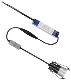 Faretto LED Incasso 5W Foro Ø35mm 3CCT - CRI92 Grigio Perlato UGR11 Colore Bianco Variabile CCT