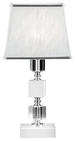 Lampada da tavolo LIVIA in cristallo Bianco 20x43 cm