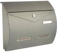 cassetta postale porta rivista 'busta' metallizzato argento 3130720nlm