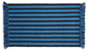 Stripes and Stripes Wool Rug 95x52 Blue - HAY