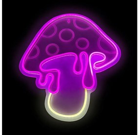2Kids Toys - Decorazione da parete neon LED/5W/USB a forma di fungo