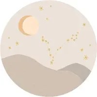 Eijffinger Carta da parati panoramica Star Sign Circles Beige - Pisces
