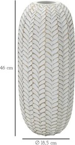 Vaso Resina Leaf Cm Ø 18,5X46