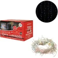 Tenda luci di Natale 300 LED estensibile colorate