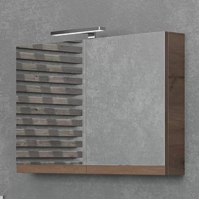 Specchiera bagno contenitore 90 cm con 2 ante NEL-90 - KAMALU