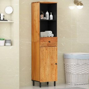 Mobile Da Bagno 38x33x160 Cm İn Legno Massello Di Acacia /