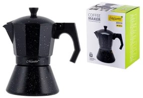 Cafettiera Italiana Feel Maestro MR-1667-6 Nero Granito Alluminio 300 ml 6 Tazze