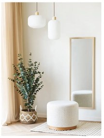 Lampadario bianco con paralume in vetro ø 30 cm Argalo – House Nordic