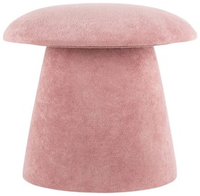 Sgabello in velluto rosa chiaro Mushroom - Leitmotiv