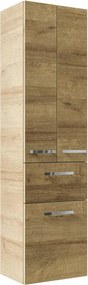 Colonna per mobile bagno Contea PELIPAL 1 cassetto 3 ante P 33 x L 45 x H 168 cm rovere riviera