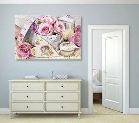 Stampa su tela – Stile romantico vintage