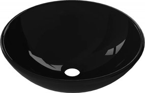 Mexen Mira lavabo da appoggio in vetro 42 x 42 cm, nero - 24124270