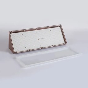 Brilagi - Lampada da parete esterna a LED con sensore TRIANGLE LED/42W/230V marrone IP65