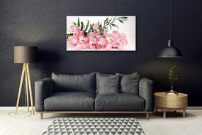 Quadro acrilico Terme di fiori di orchidea 100x50 cm