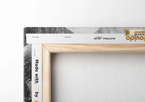 Stampa su tela – Pane appeso su corda in bianco e nero