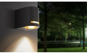 Aigostar - Applique da esterno 1xGU10/35W/230V nero IP54