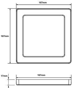 Globo 12380-12W - Plafoniera LED LASSE LED/12W/230V 3000/4000/6500K bianco