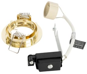 Set di 6 faretti incasso ottone GU10 35mm - Edu