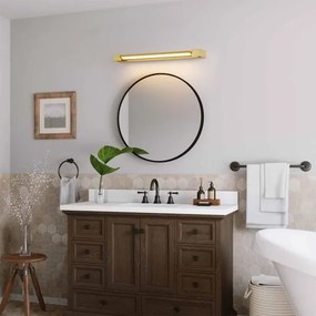 Brilagi-LED Illuminazione per specchio da bagno AQUA LINE LED/18W/230V 60 cm IP44 dorata