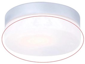 Globo - Vetro di ricambio per plafoniera VRANOS E27 finitura argento Ø 18,4 cm