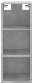 Credenza Grigio Cemento 34,5x32,5x180 cm in Legno Multistrato