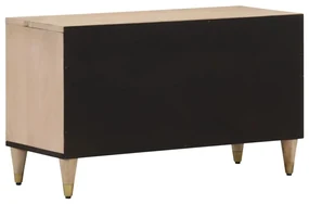 Mobile porta tv 80x33x46 cm in legno massello di mango