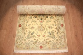 Tabriz Tappeto 90x410 (Iran) Annodato A Mano