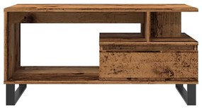 Tavolino da salotto legno antico 90x49x45 cm legno multistrato