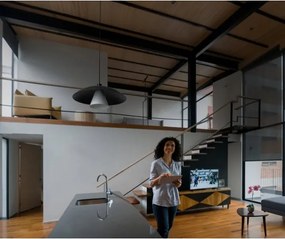 Osram - Lampada a sospensione con cavo DECOR FLYING MUSHROOM 1xE27/25W/230V Ø 50 cm nero