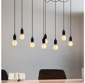 Eglo 43322 - Lampadario a sospensione con filo HOGSMILL 8xE27/40W/230V