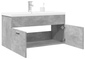 Mobile Da Bagno Con Lavabo Integrato Grigio Cemento /