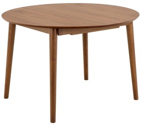 Tavolo da pranzo rotondo con effetto noce allungabile con estensione ø 115 cm Montreux – Actona