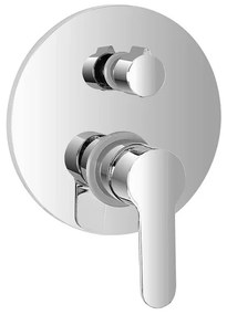 Miscelatore doccia incasso cromo lucido con deviatore a 2 vie Zoe