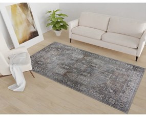 Passatoia grigia lavabile 80x200 cm Vintage Orient – Vitaus